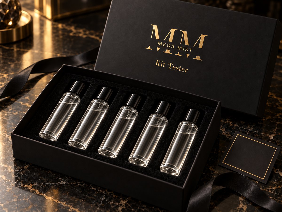 Essências Mega Mist para montar o Kit Tester